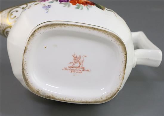 A rare Rockingham porcelain water jug, c.1826-30, H. 18cm